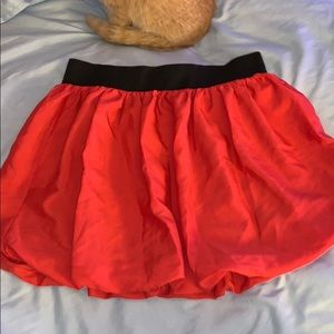 Forever 21 Pink Flowy Skirt with Scrunched Waist